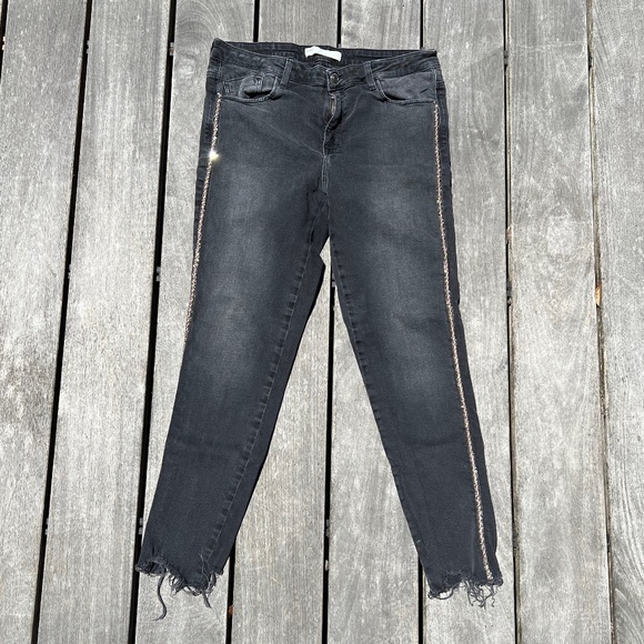 ZARA Premium Crafted Grey Stretch Skinny Jean - Size 10 - Picture 1 of 5